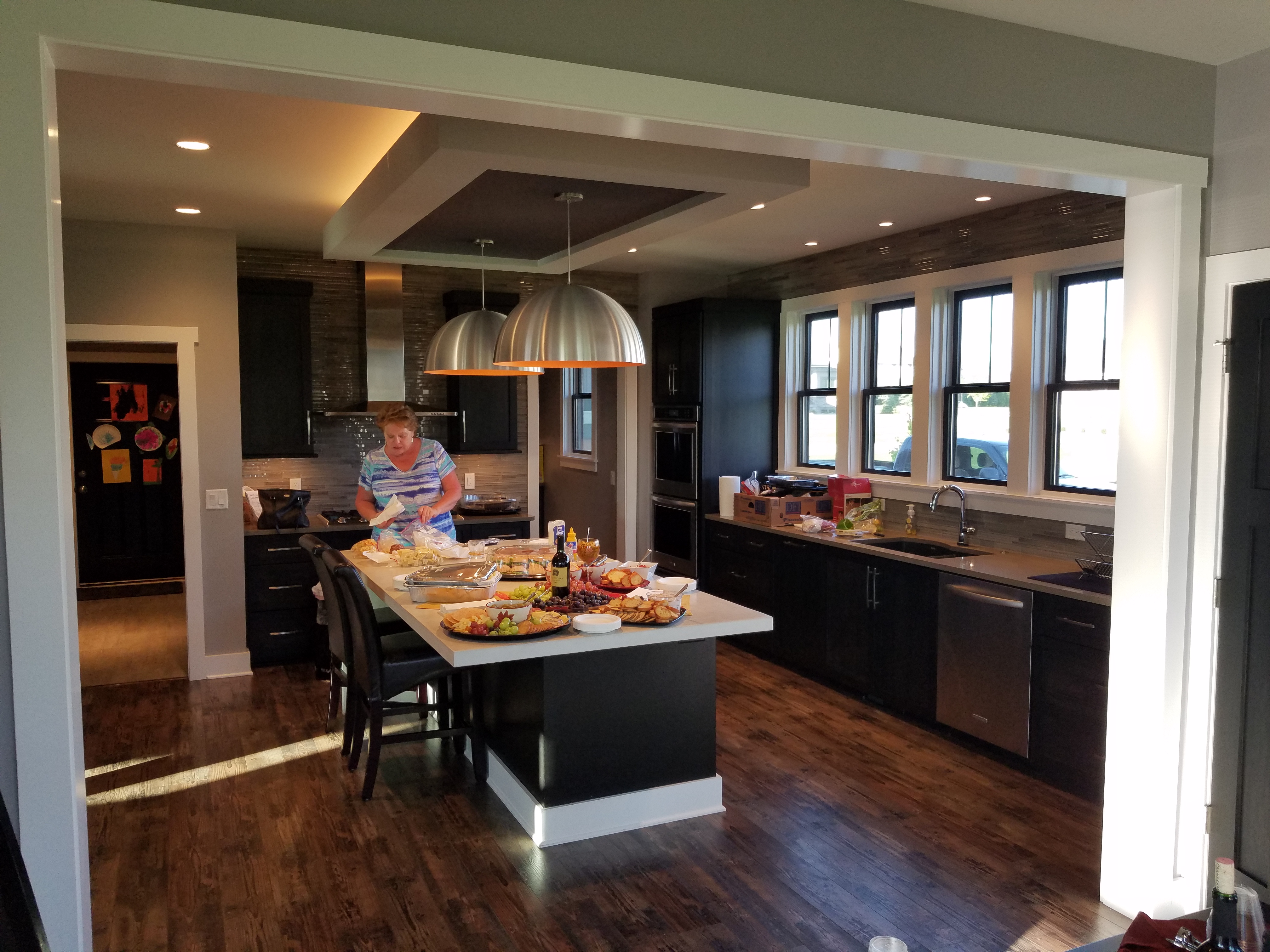 Newly painted kitchen